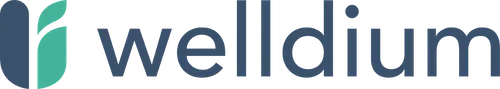Logo van Welldium supplementen platform